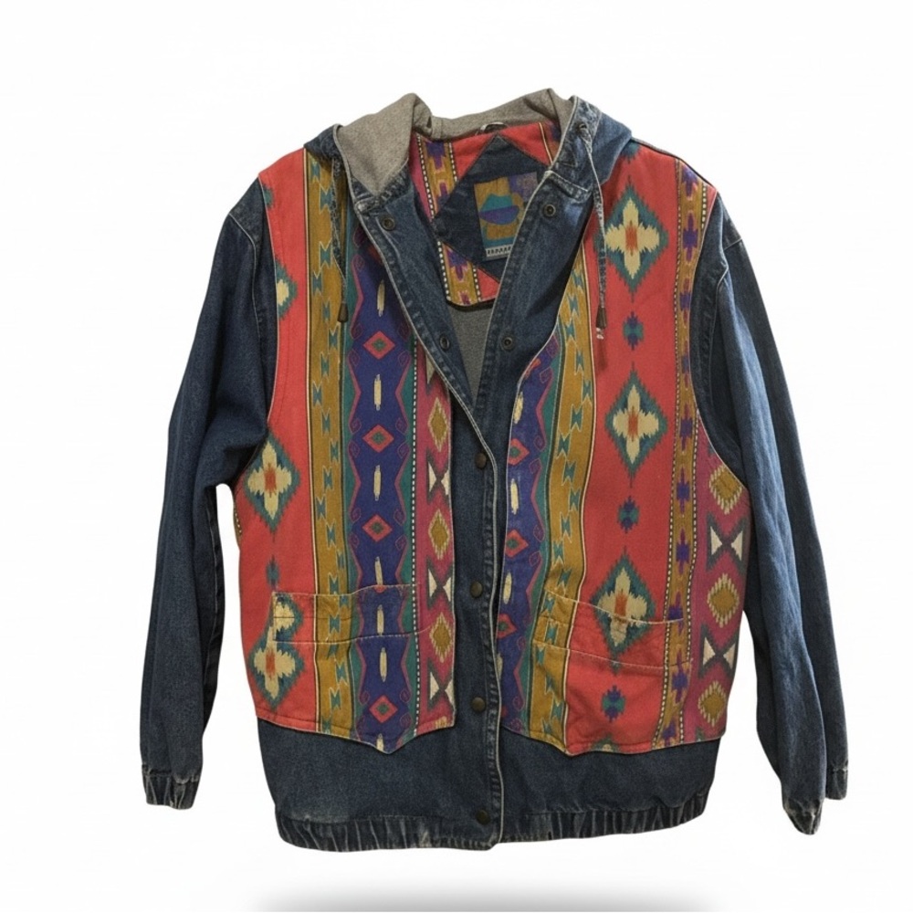 Julia Michaels Aztec large jean jacket
